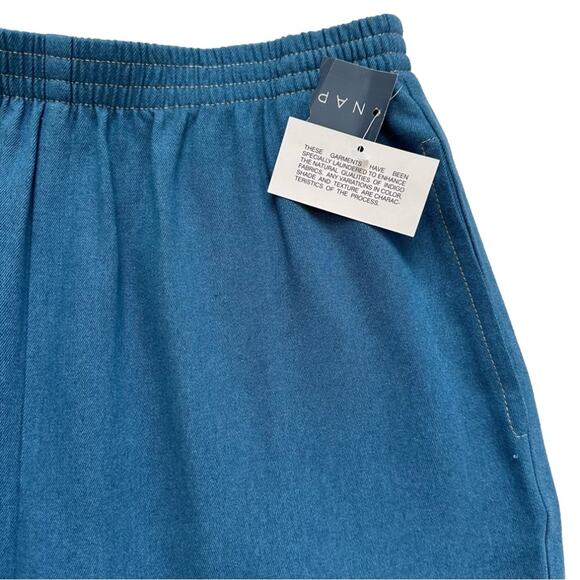 Napa Valley Crop Pants Pull On Embroidered Floral Accent Pockets Medium Petite - Picture 4 of 11